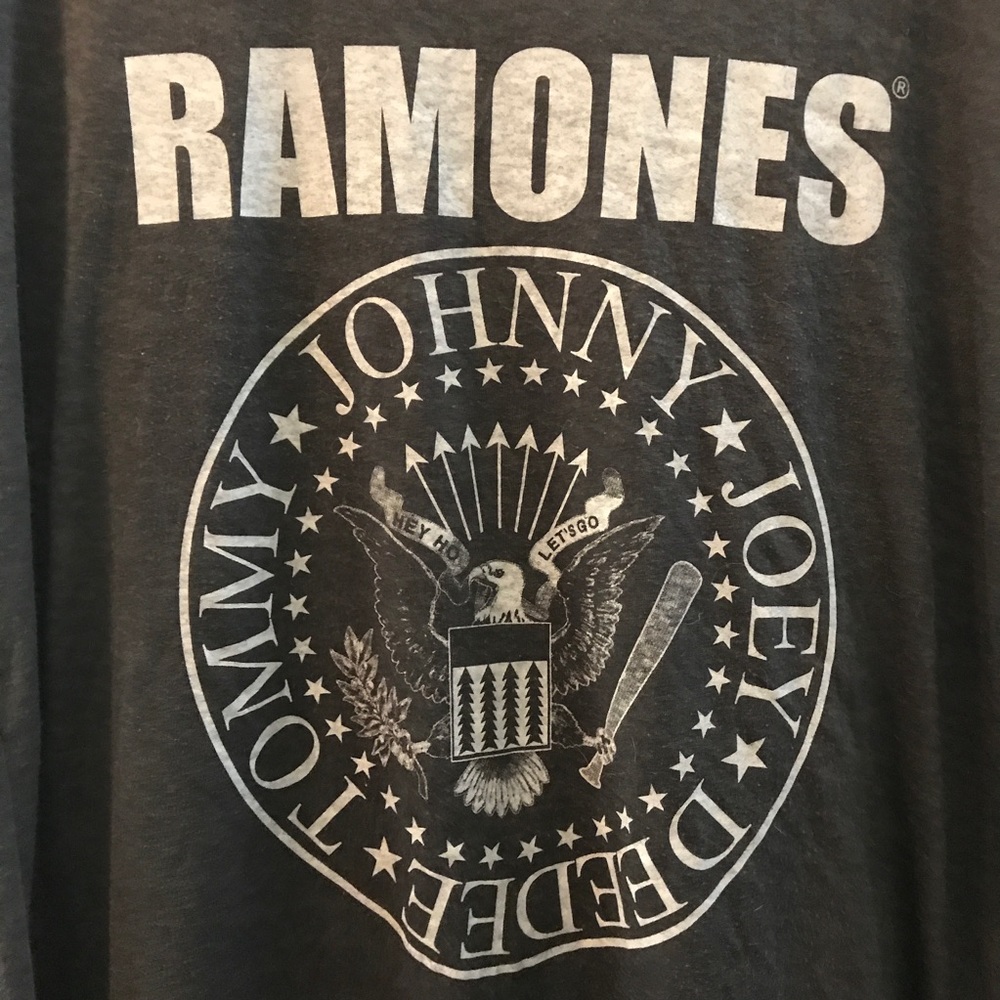 Rock & Republic Ramones Tee with Rolled Sleeves
